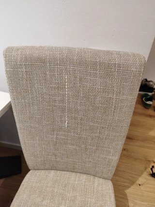 2 Sillas Comedor Tela y Madera