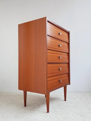 Cómoda alta Mid Century. Francia 60s.