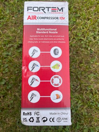 Inflador de neumáticos, compresor de aire Fortmen