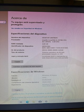 PC Sobremesa Dell OptiPlex 3010