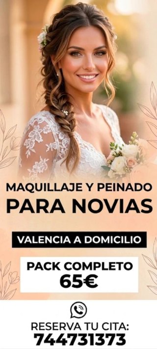 Maquillaje y peinado para novias