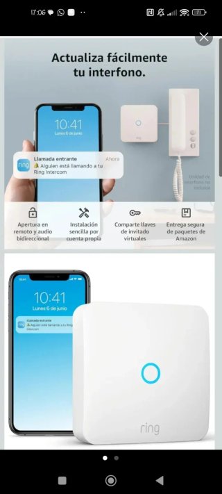 Ring Intercom audio PRECINTADO