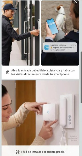 Ring Intercom audio PRECINTADO