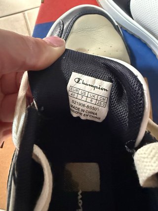Scarpe ragazzo Champion beige/nere