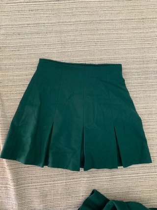 Conjunto Vintage Falda y Americana Verde
