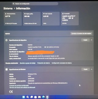 Ordenador w11 8gb. Wifi leds + portátil de regalo