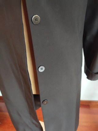 Gabardina Adolfo Dominguez Talla S Negra