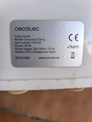 Licuadora Cecotec Cecojuicer Citrus