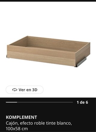 Cajones Komplement IKEA Grandes 100x58cm