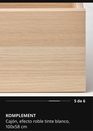 Cajones Komplement IKEA Grandes 100x58cm