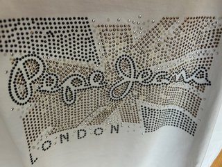 Camiseta Pepe Jeans niña blanca talla 10