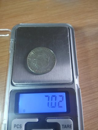 Plata moneda de 1 corona sueca  1963.