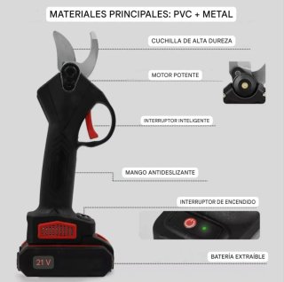 Tijeras Podar Recargables (2 Baterías)