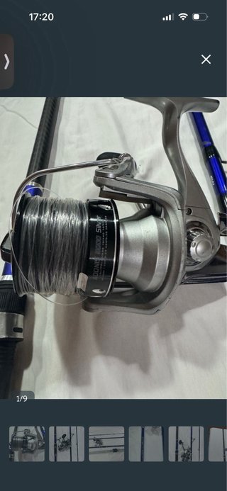 Carretes de pesca con hilo