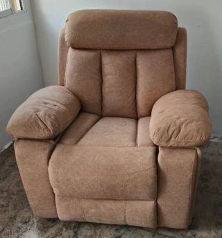 Sillón reclinable beige + 2 fundas