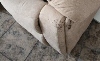 Sillón reclinable beige + 2 fundas