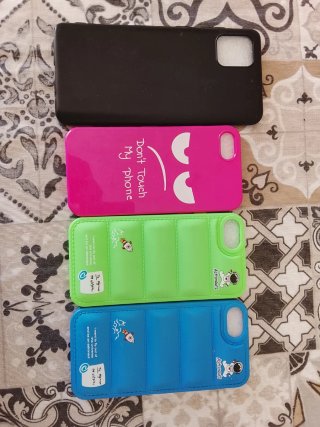 Fundas iPhone SE (Negra, Rosa, Verde, Azul)