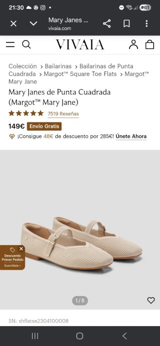 Zapatillas Vivaia Beige Talla 38