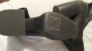 Botas de plataforma negras, 11cm tacón.