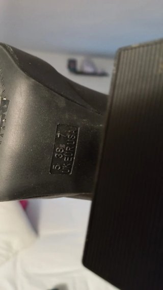 Botas de plataforma negras, 11cm tacón.