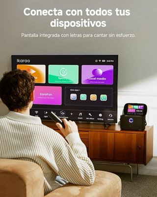 Máquina Karaoke con 2 Micrófonos