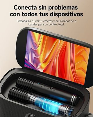 Máquina Karaoke con 2 Micrófonos