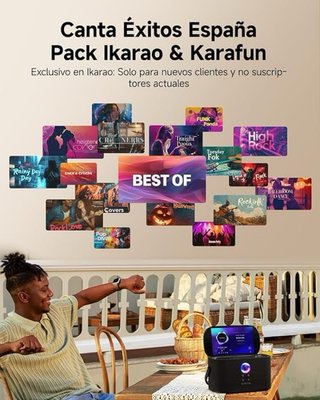 Máquina Karaoke con 2 Micrófonos
