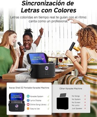 Máquina Karaoke con 2 Micrófonos