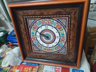 Orologio da parete decorato