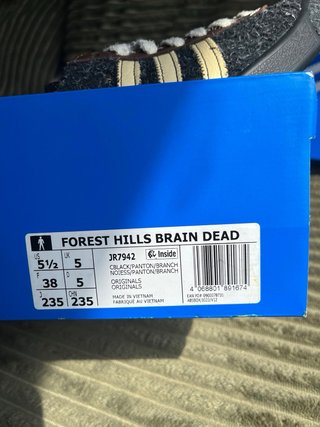 Adidas x Brain Dead Zapatillas Grises Marrones 38