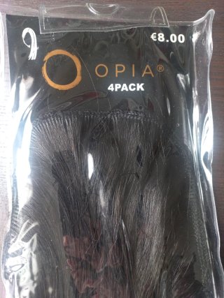 Extensiones de pelo negro 2 paquetes 10€