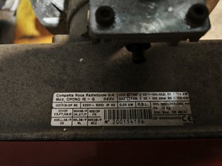 Quemador Gas Baxi CRONO 15-G