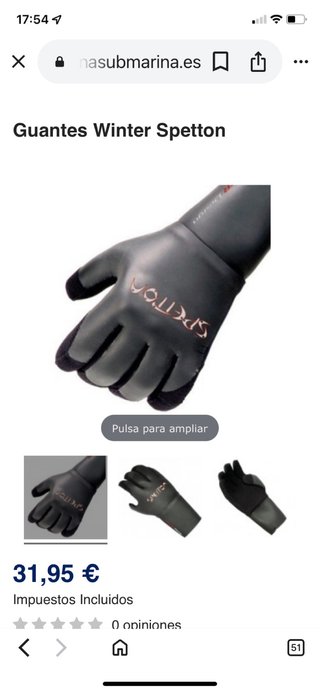 Guantes y escarpines pesca submarina
