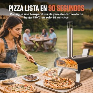Horno Pizza Exterior Pellets Madera