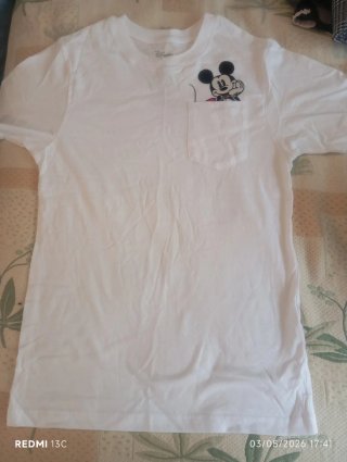 Camiseta Disney Mickey S Blanca