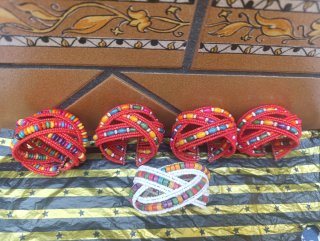 Juego 5 pulseras hechas a mano