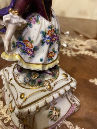Scatola porcellana con ballerina Fürstenberg