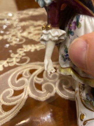 Scatola porcellana con ballerina Fürstenberg