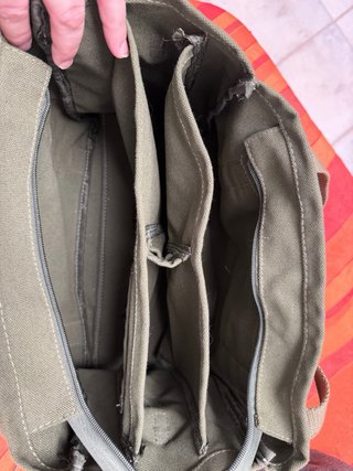 Bolso grande verde militar