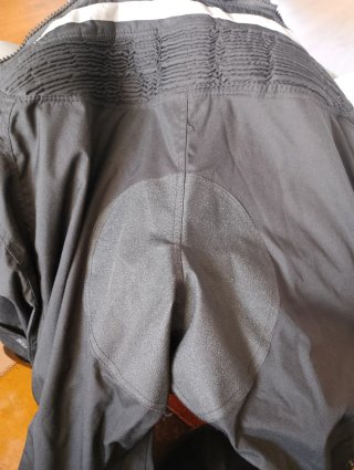 Pantalón de moto con tirantes negro