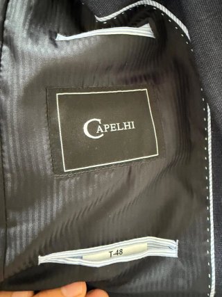 Traje de chaqueta azul hombre
