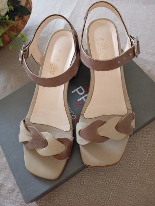 Sandali A.BI.MA Made in Italy Beige/Marrone