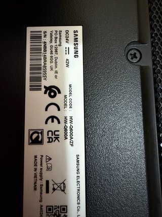 Barra de Sonido Samsung Negra