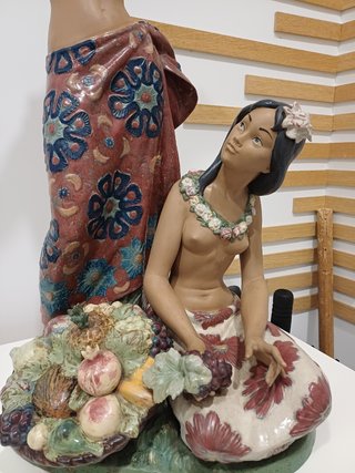 Figura Nao Lladro Bailarinas Hawaianas  73cm