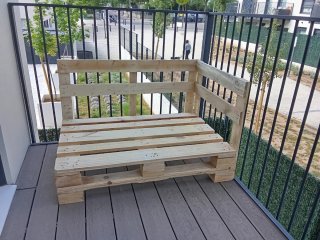 Sofá Banco Palets Madera Exterior