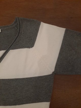Pullover donna V vintage misto cotone Nuna Lie