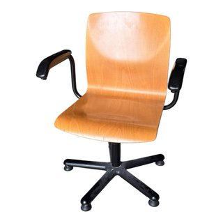 Silla de oficina madera y metal