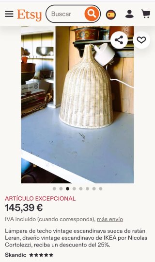 Lámpara de techo Ikea LERAN ( x2)