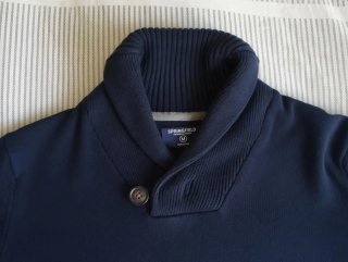Jersey Springfield cuello vuelto azul Talla M