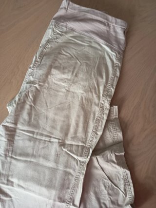 Pantaloni premaman leggeri beige